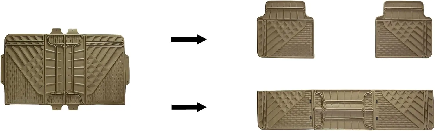Go Gear 11179000 Full Size Heavy Duty Black Floor Mats (4 Piece Set)