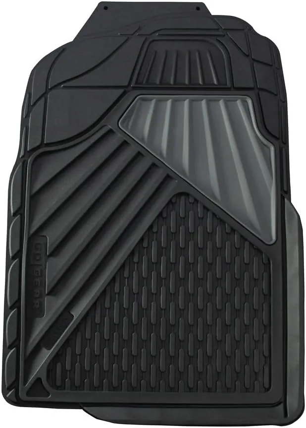 Go Gear 11179000 Full Size Heavy Duty Black Floor Mats (4 Piece Set)