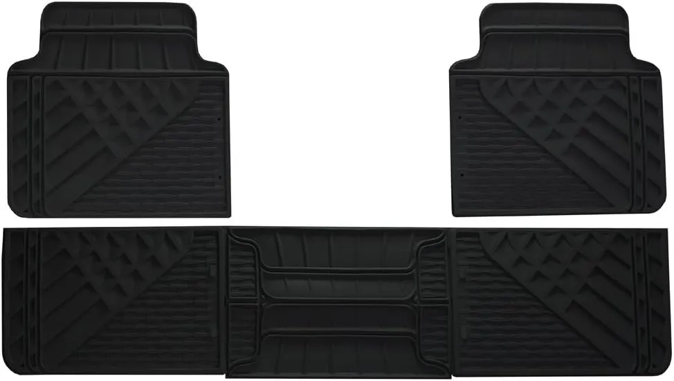 Go Gear 11179000 Full Size Heavy Duty Black Floor Mats (4 Piece Set)