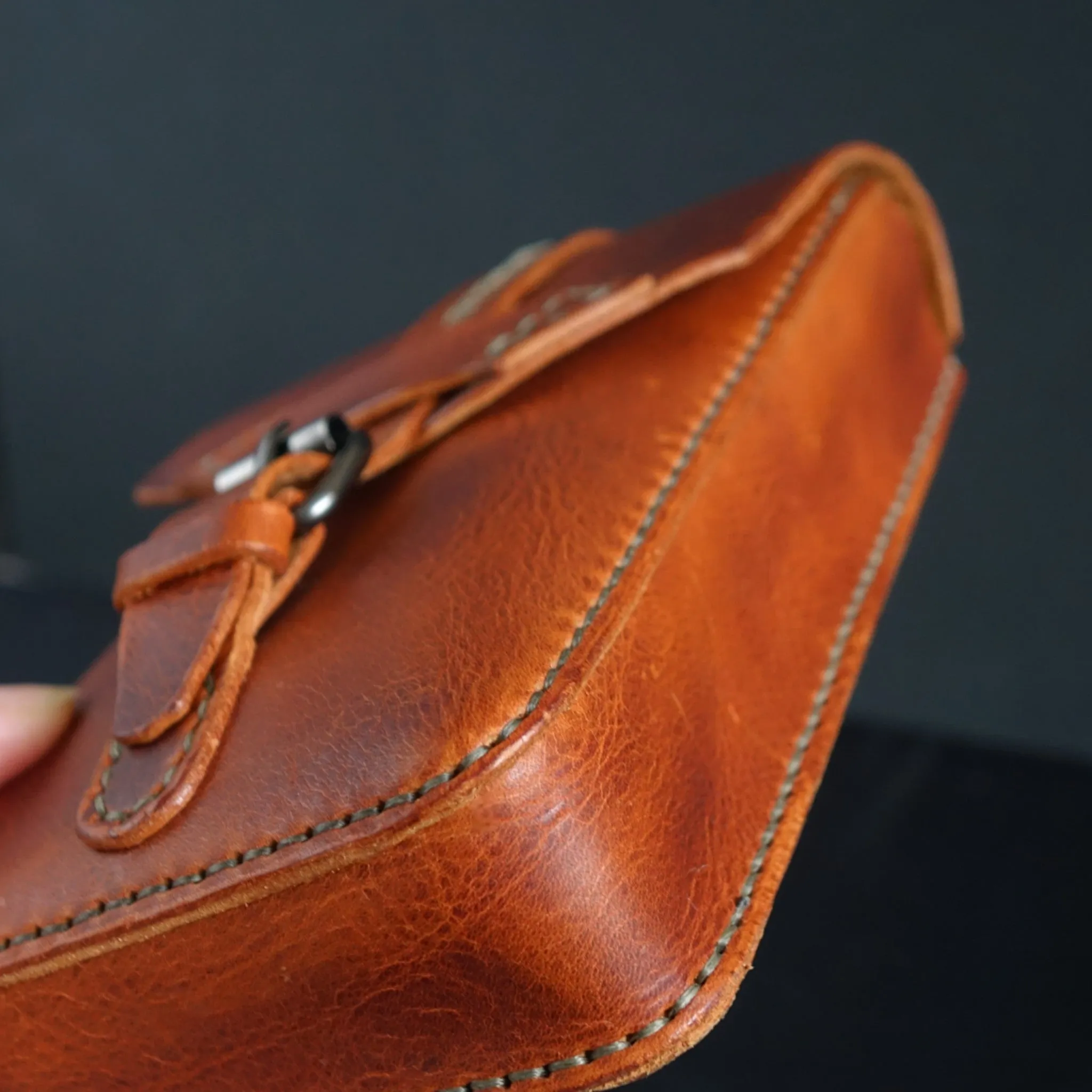 Handmade Leather Waist Bag- Belt Bag