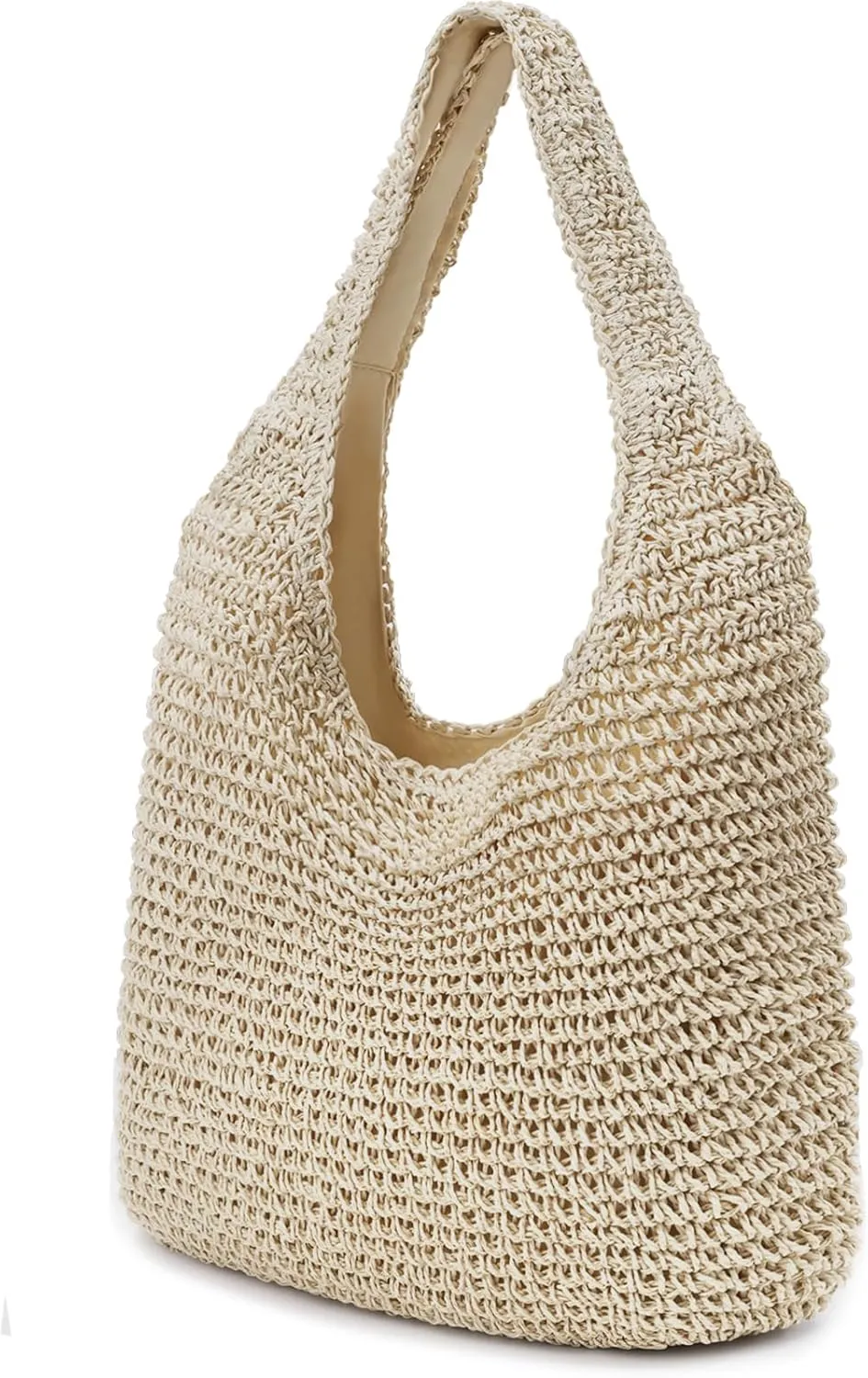 hatisan Straw Beach Bag for Women Summer Woven Beach Tote Bag Shoulder Handbags Boho Bag