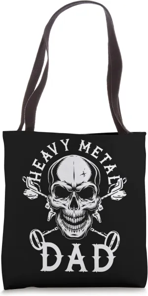 Heavy Metal Dad Metal Detector Detectorist Treasure Hunter Tote Bag