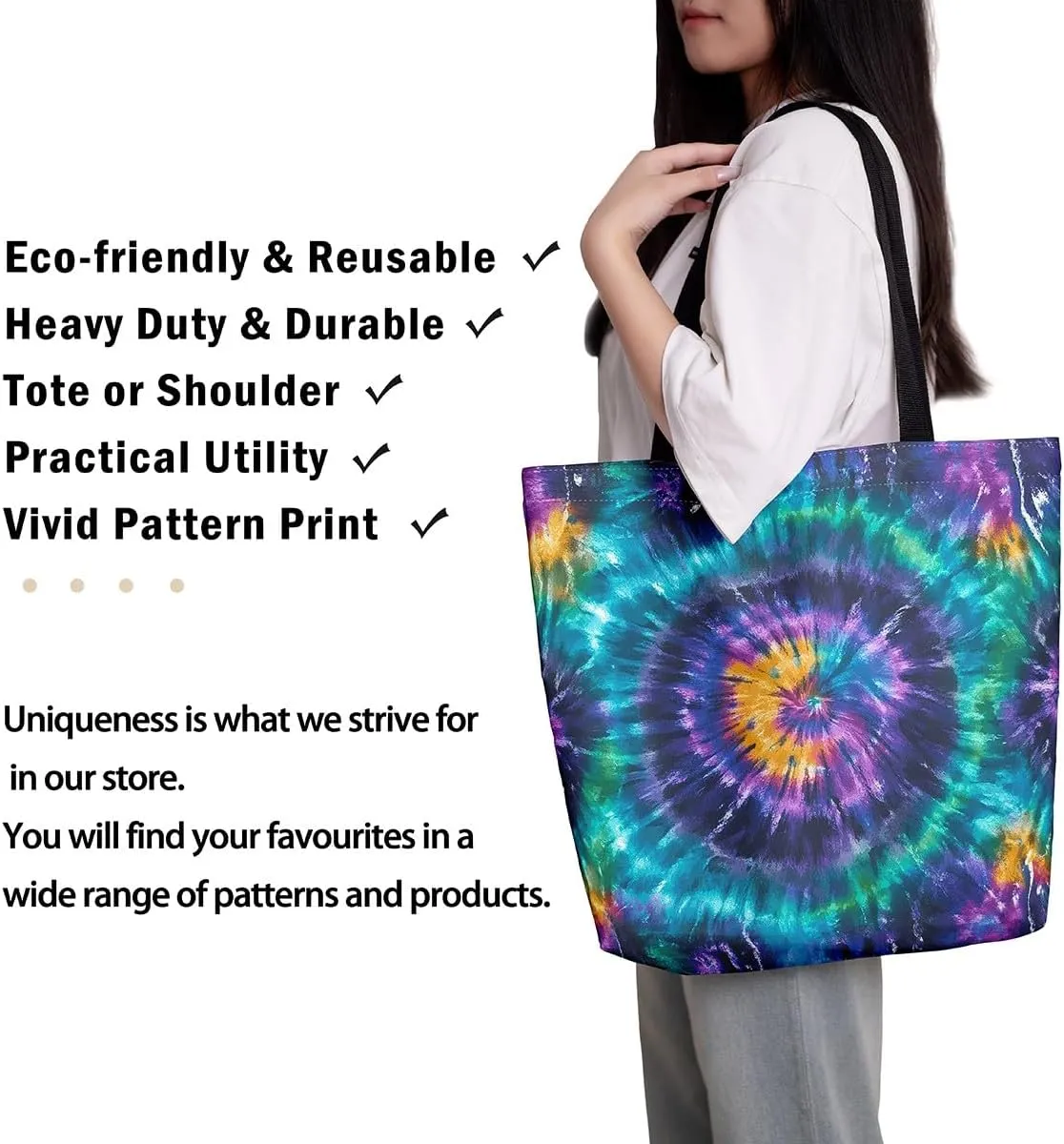 Hippo Canvas Tote Bag for Women,Cartoon Animal Large Capacity Gym Bag Garden Flower Cute Wildlife Cotton Bags