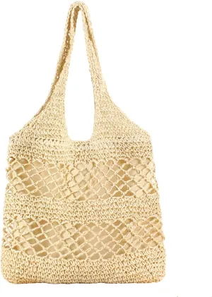 HJMND Straw Beach Bag,Cute Purses Shoulder Bag,Handmade Summer Beach Bags Straw Tote Bag For Beach Picnic Vacatio