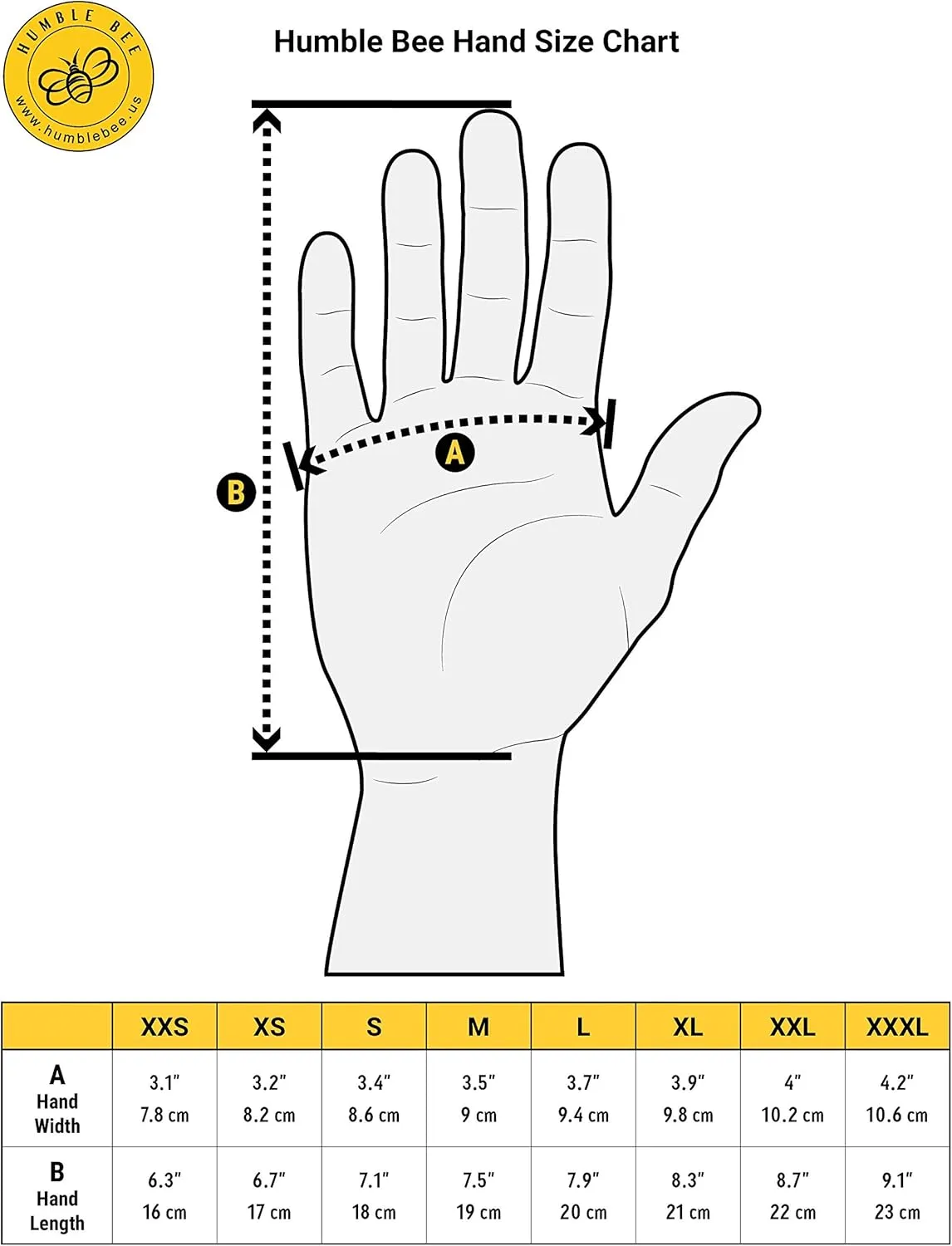 Humble Bee 115 Cowhide Beekeeping Gloves with Reinforced & Ventilated Cuffs