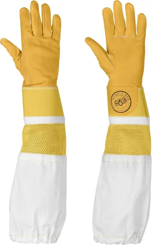 Humble Bee 115 Cowhide Beekeeping Gloves with Reinforced & Ventilated Cuffs