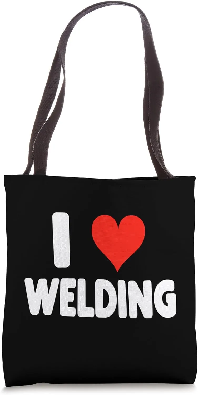 I Love Welding - Heart - Weld Metal Work Worker Tote Bag