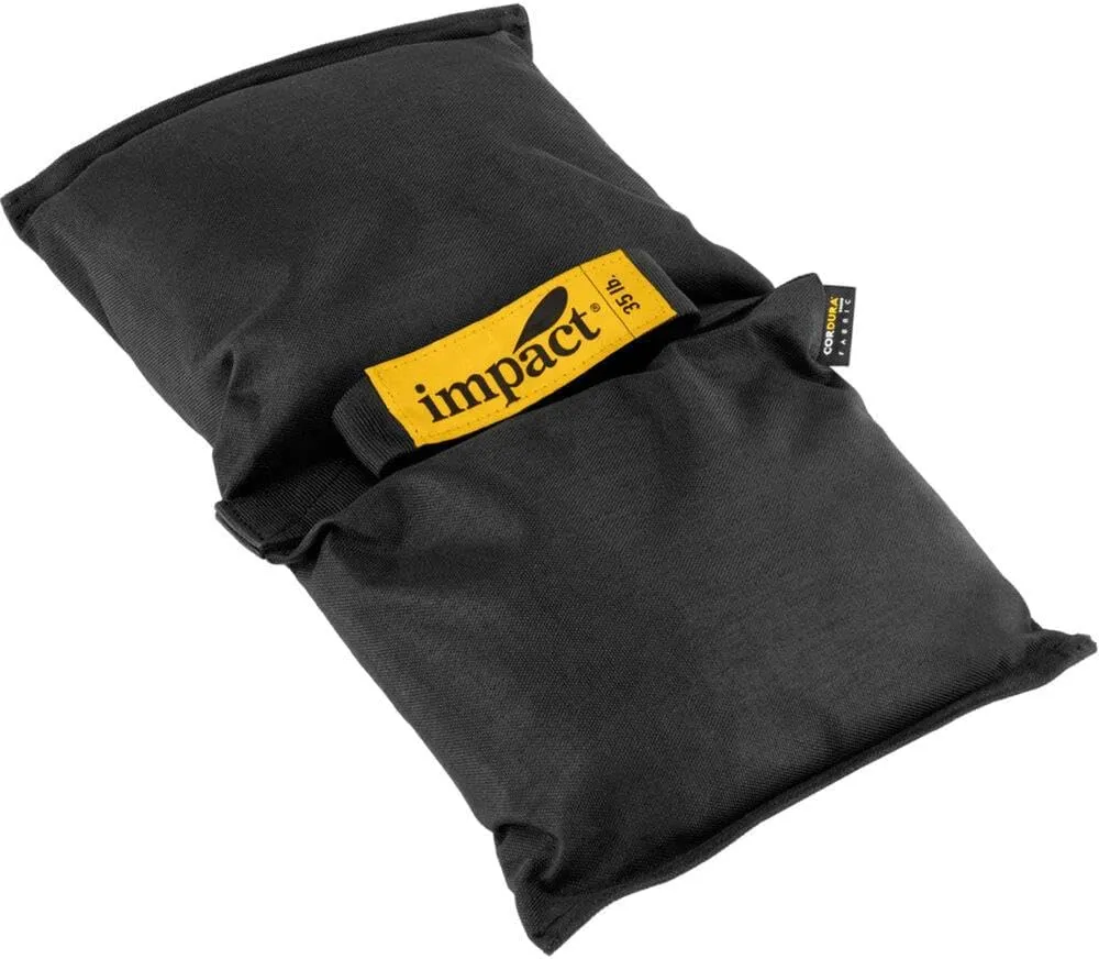 Impact Saddle Shot Bag - 35 lb Weight Bags for Light Stand Photography Video Equipment, Heavy Duty Saddlebag for Backdrop Stand, Photo Tripod, Canopy, Pop up Tent, Water-Resistant(Steel Balls Inside)