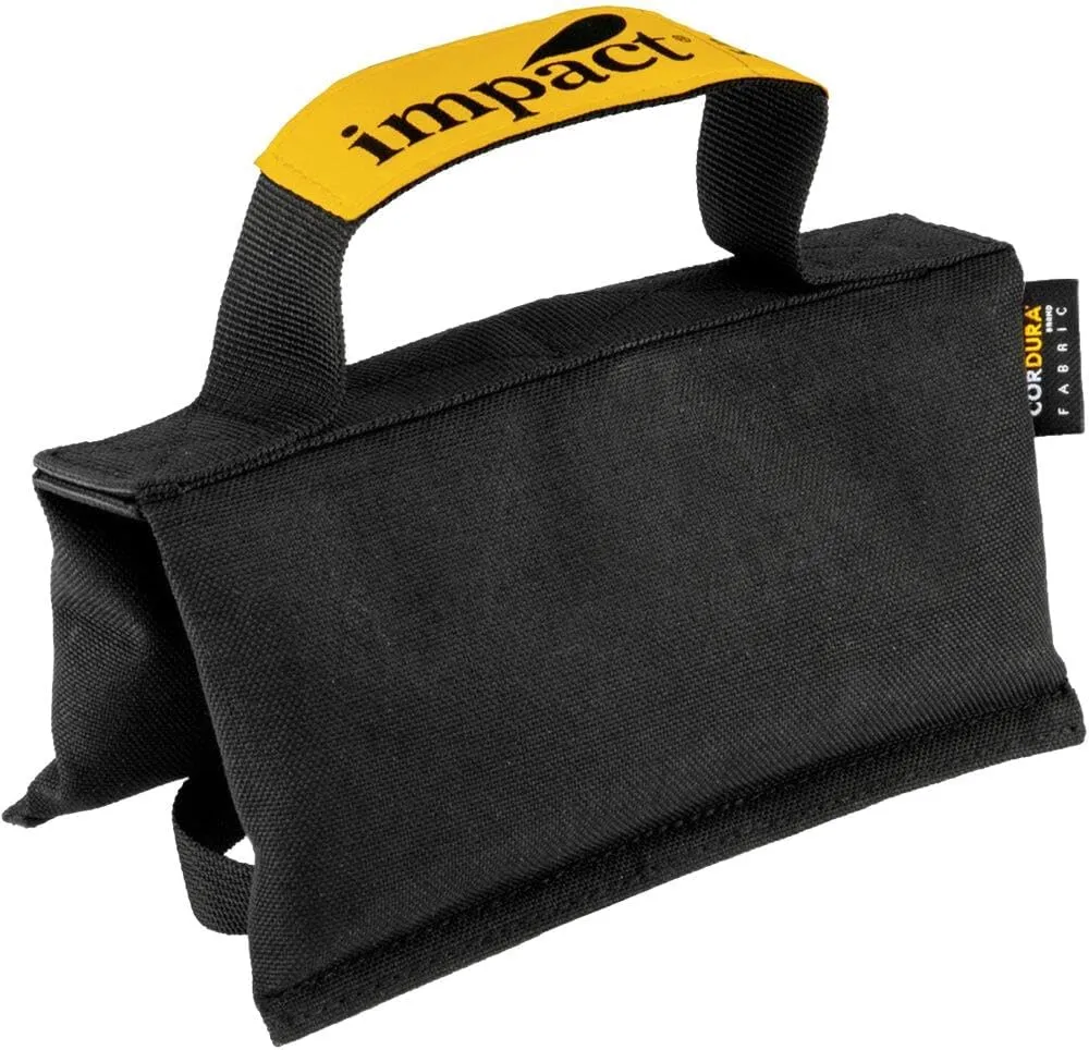 Impact Saddle Shot Bag - 5 lb Weight Bags for Light Stand Photography Video Equipment, Heavy Duty Saddlebag for Backdrop Stand, Photo Tripod, Canopy, Pop up Tent - Water-Resistant (Steel Balls Inside)