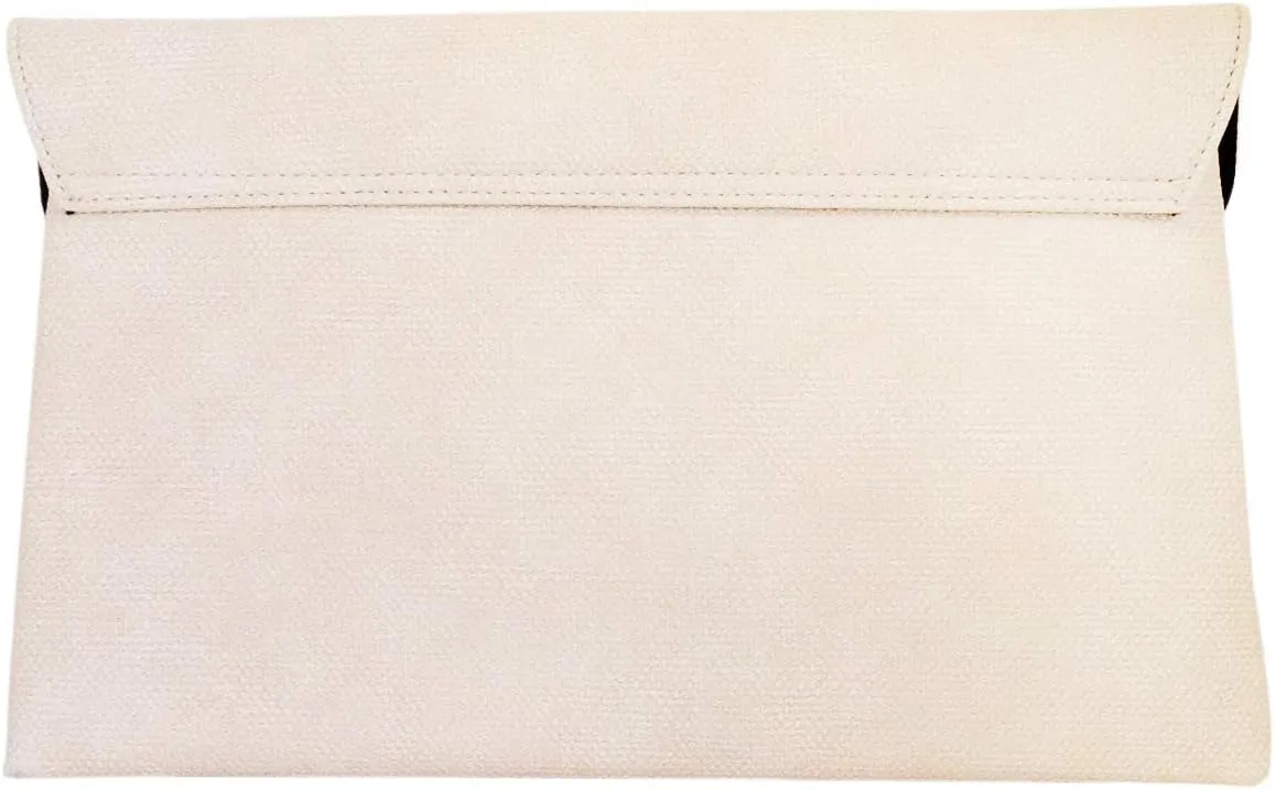 JNB Synthetic Leather Double Pocket Envelop Clutch