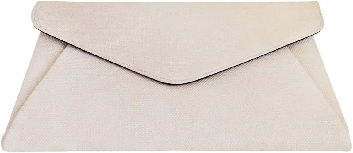 JNB Synthetic Leather Double Pocket Envelop Clutch