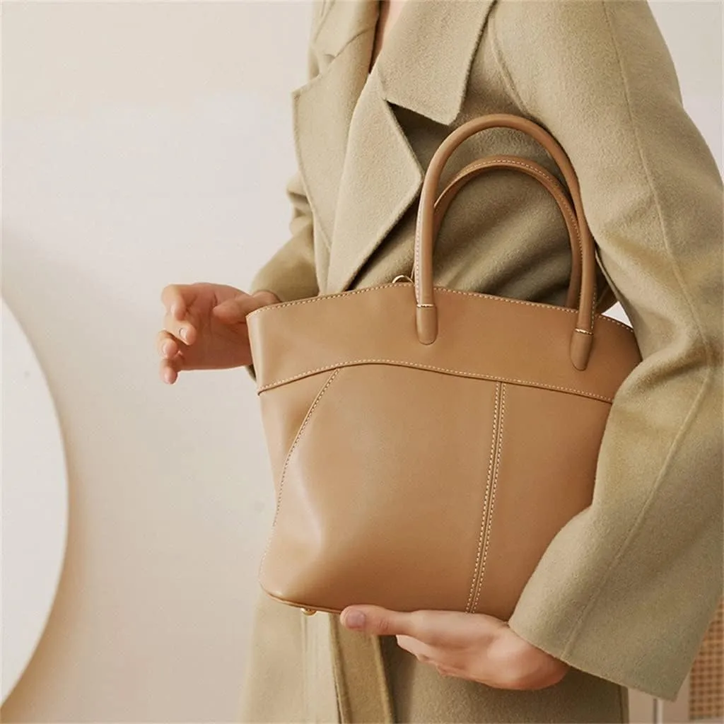 JSEIAJB Handbag Wing Bag Temperament Leather Large Capacity Commuter Crossbody Bag Female Tote Bag