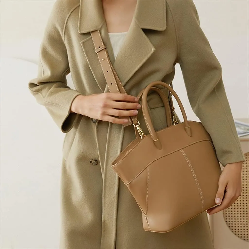 JSEIAJB Handbag Wing Bag Temperament Leather Large Capacity Commuter Crossbody Bag Female Tote Bag