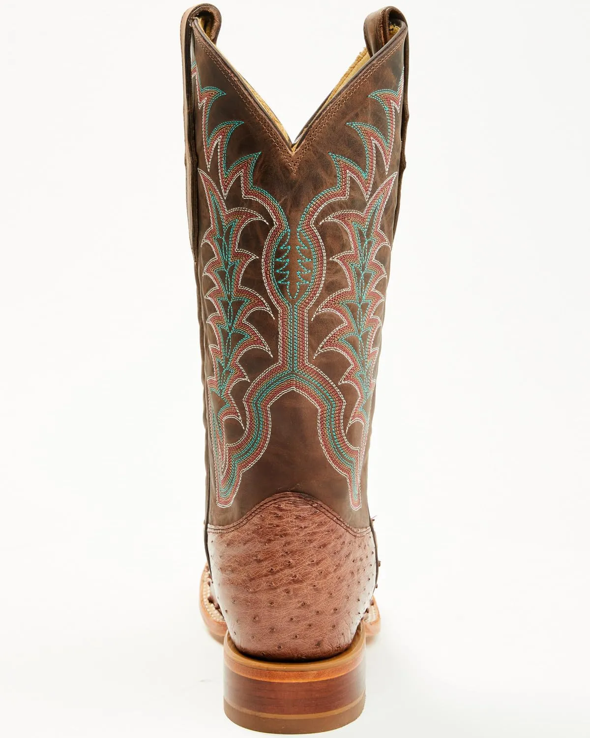 Justin Men's Chisolm Exotic Ostrich Western Boot Broad Square Toe - Je8172