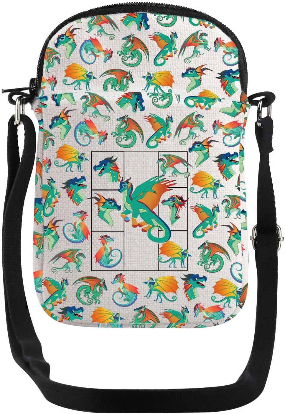 JYTAPP In My Dragon Era Crossbody Bag Dragon The Wing Gift Rainwing Crossbody Purse Bag Fantasy Darkstalker Gift