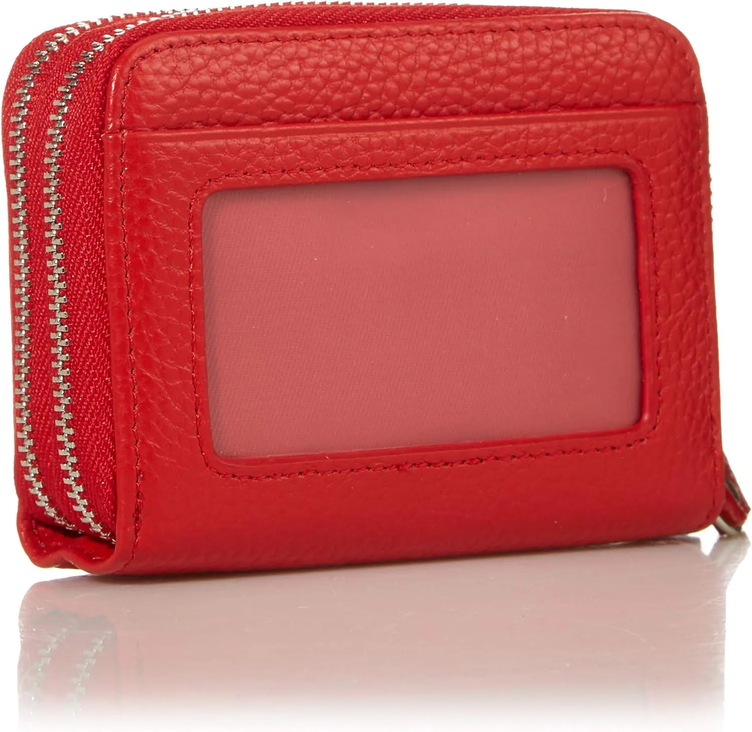 KALMOR Wallets for Women Leather Double Zipper RFID Blocking Purse with Coin Pocket
