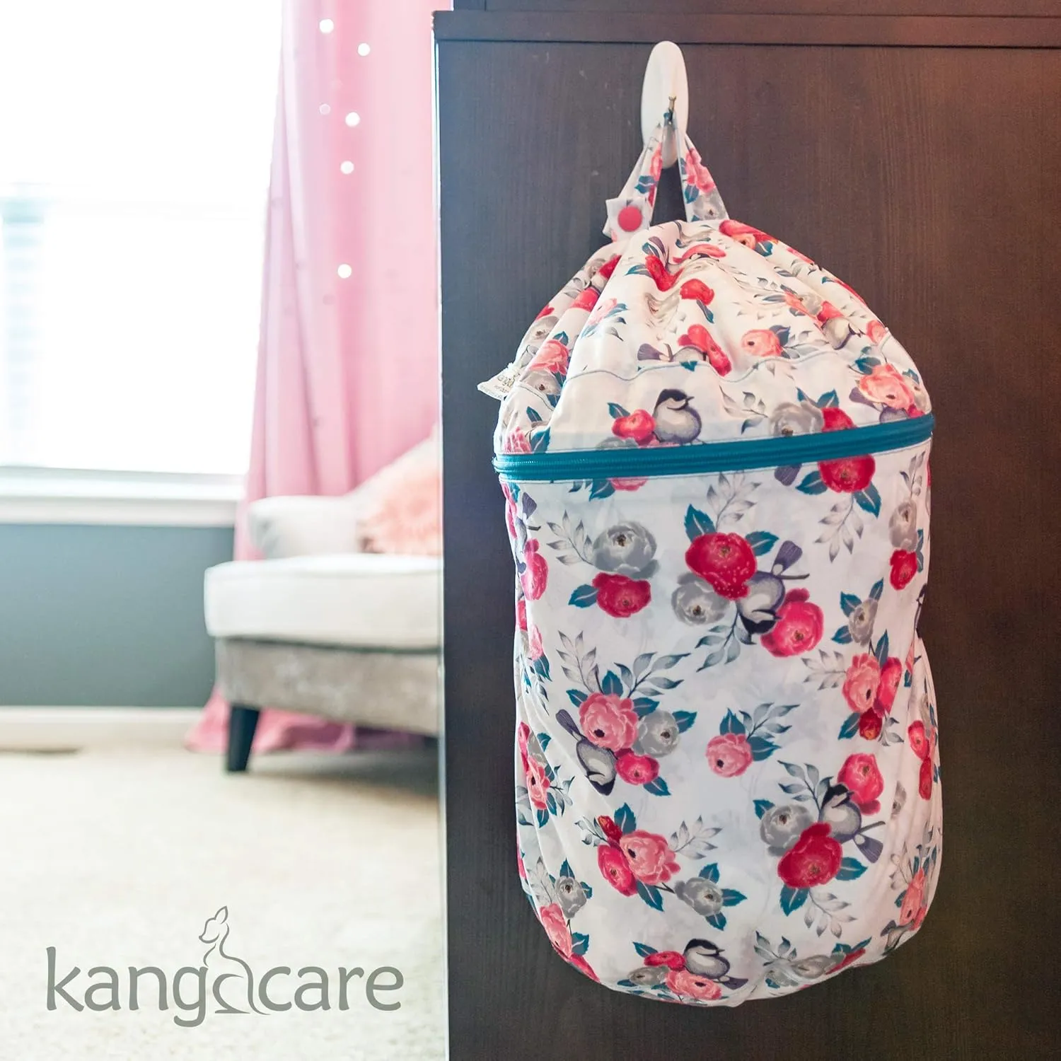 Kanga Care Wet Bag Seam Sealed Waterproof 3D Dimensional for Baby Cloth Diapers, Travel, Beach, Pool, Gym, Swim | Willow
