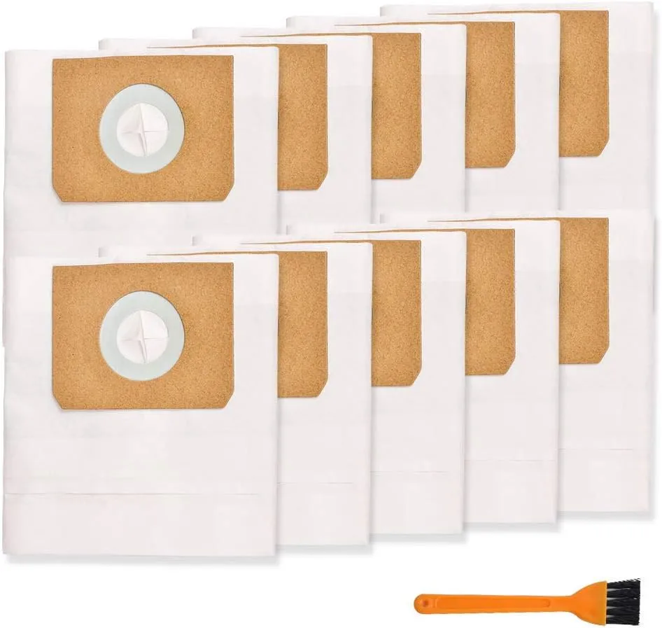 KEEPOW 4 Gallon Vacuum Bags Replacement Compatible with Vacmaster 4 Gallon Wet/Dry Vacuum VF408, VF408B, VF410P, Part# VFDB (10 Pack)