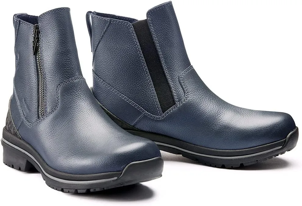 Kerrits Woodstock Waterproof Barn Boot – Durable Leather Women's Barn Work Boots, Wide Footbed, Front Zip, 1" Heel
