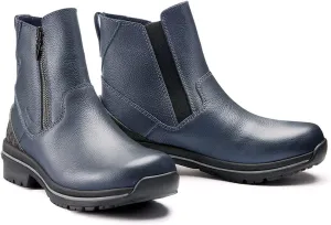 Kerrits Woodstock Waterproof Barn Boot – Durable Leather Women's Barn Work Boots, Wide Footbed, Front Zip, 1" Heel