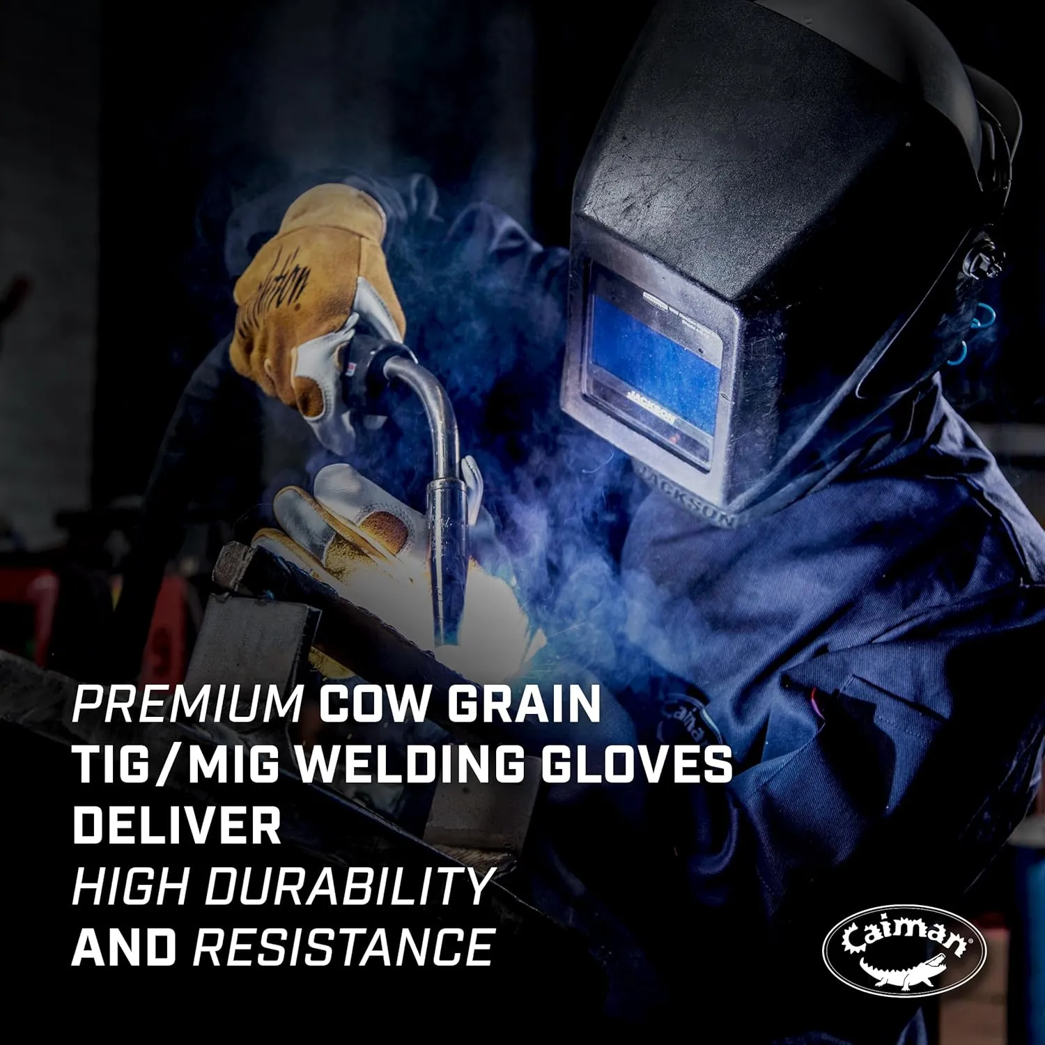 Kevlar-Seamed Multi-Task Welding Gloves 1828 (Medium/Yellow)