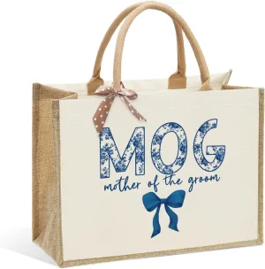KongMoTree Bride Bag, Bride Gifts, Bridal Shower Gifts, Canvas Tote Bag, Wedding Honeymoon Gift Reusable Shoulder Bags
