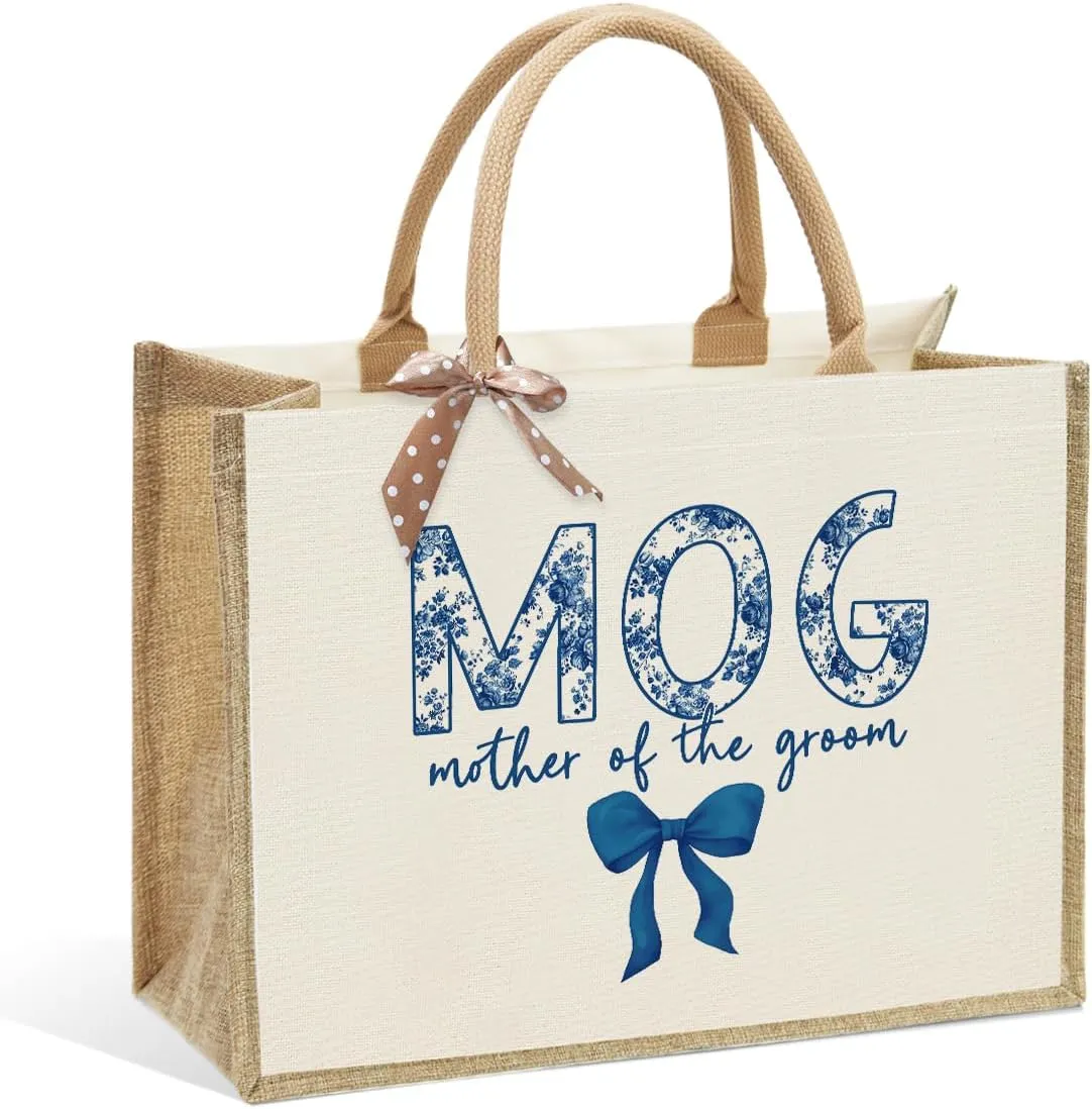 KongMoTree Bride Bag, Bride Gifts, Bridal Shower Gifts, Canvas Tote Bag, Wedding Honeymoon Gift Reusable Shoulder Bags