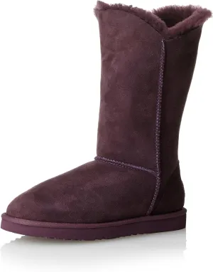 Koolaburra Women's Double Halo,Imperial Purple Sheepskin,US 6 M