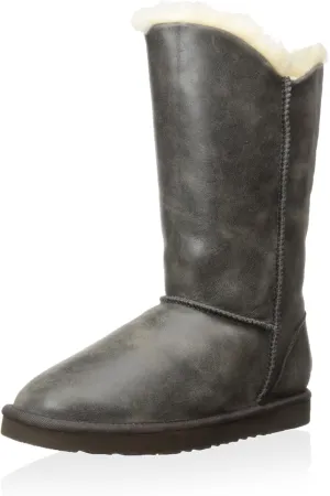 Koolaburra Women's Double Halo,Wetsand Leather/Sheepskin,US 9 M