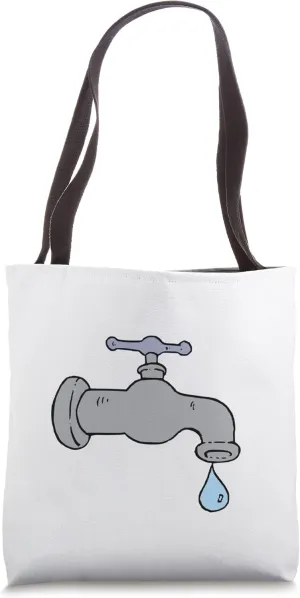 Leaky Faucet Funny Plumber Handyman Tote Bag