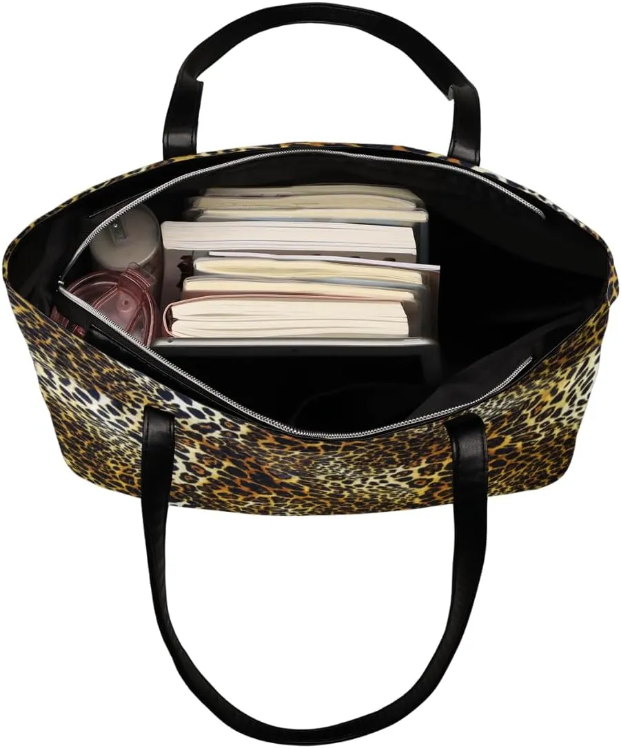 Leather Tote Bag for Women Fashion Shoulder Bag Purses and Handbags Large Capacity Satchel Bags for Work Travel