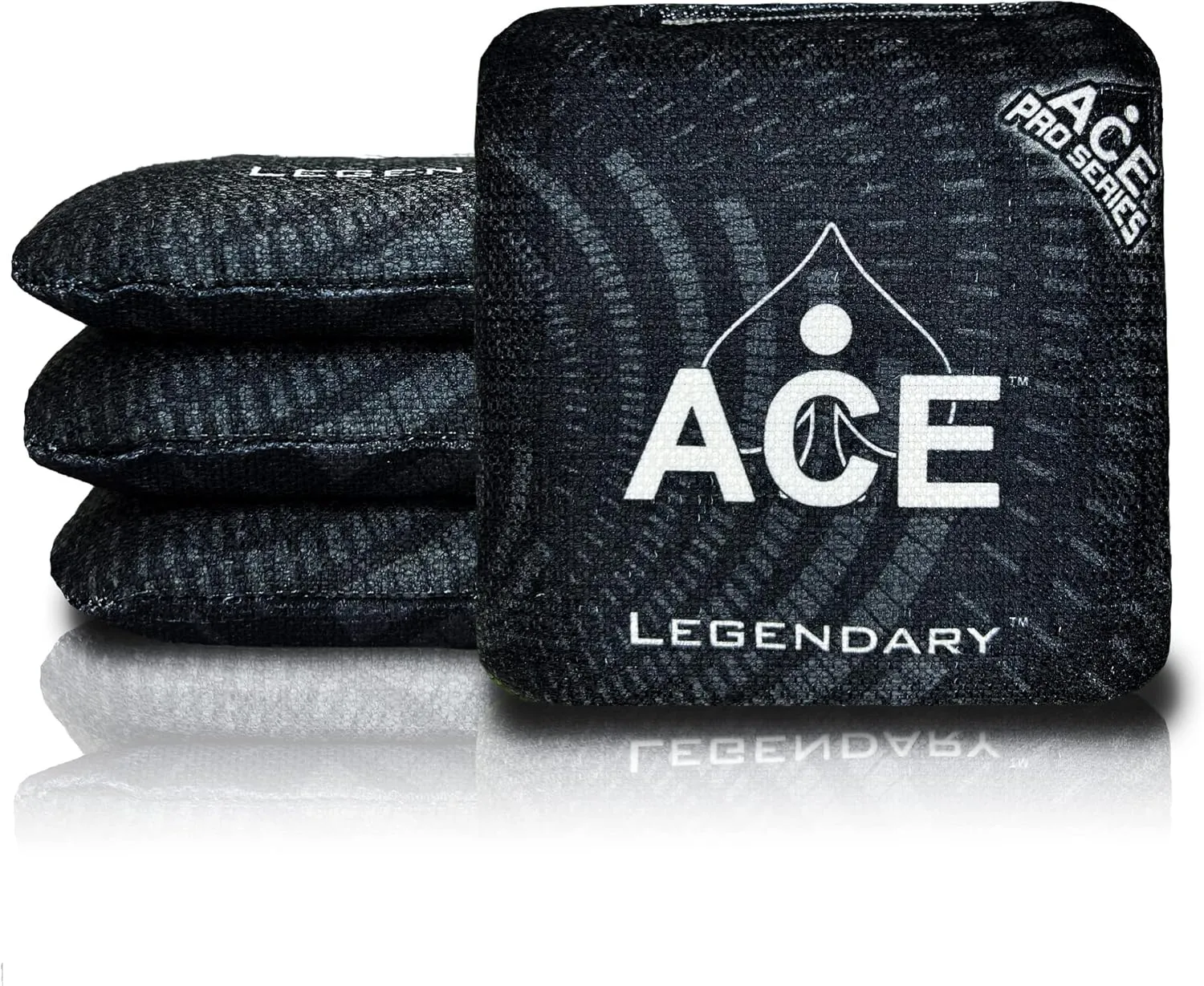 Legendary | ACE Pro Cornhole Bags   PRO Kits | Dual Sided Slick Stick All Weather | Optional Bag Break in and Carrying Case | Set of 4