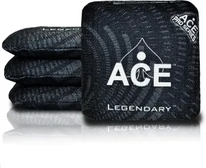 Legendary | ACE Pro Cornhole Bags   PRO Kits | Dual Sided Slick Stick All Weather | Optional Bag Break in and Carrying Case | Set of 4