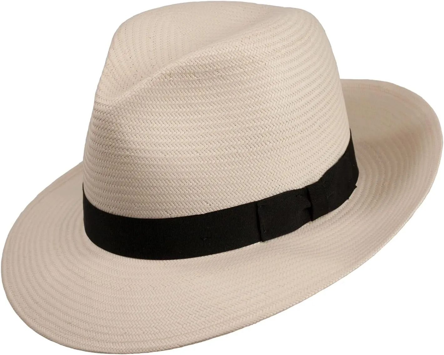 Levine Hats Co. Men's Millennium Panama Straw Fedora Hat