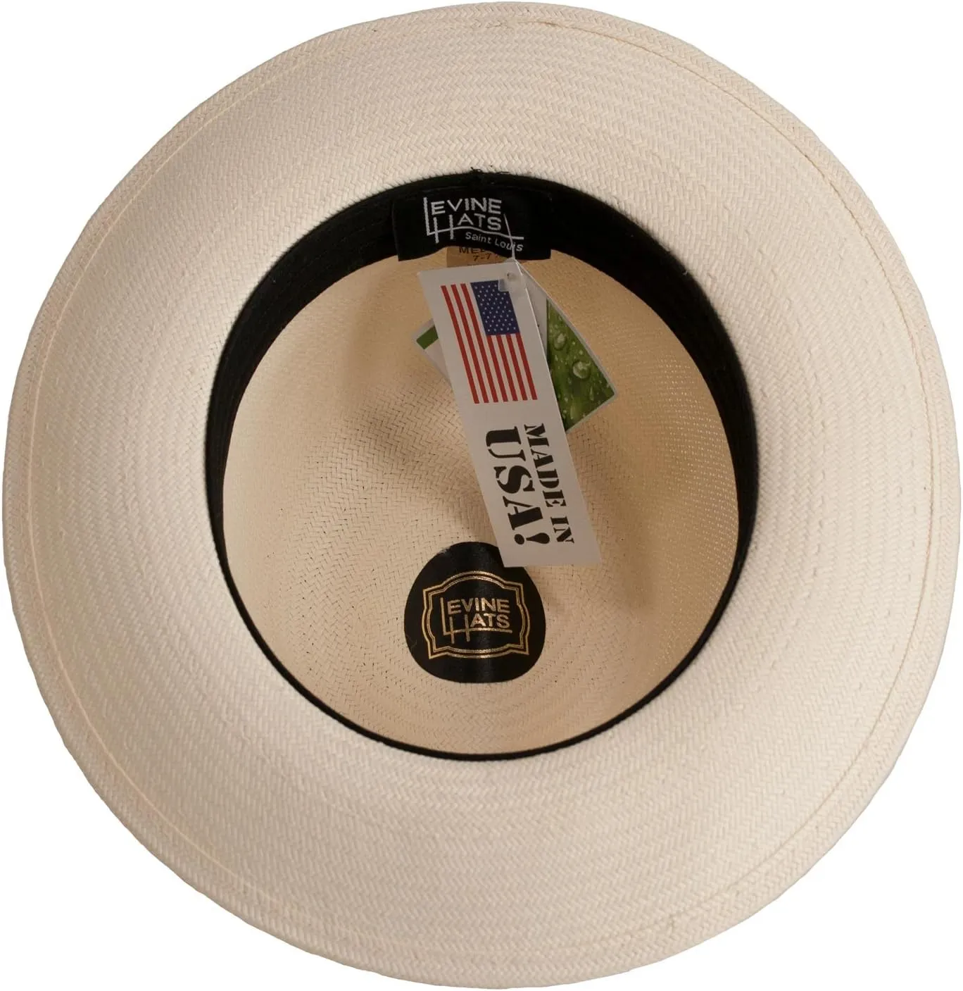 Levine Hats Co. Men's Millennium Panama Straw Fedora Hat