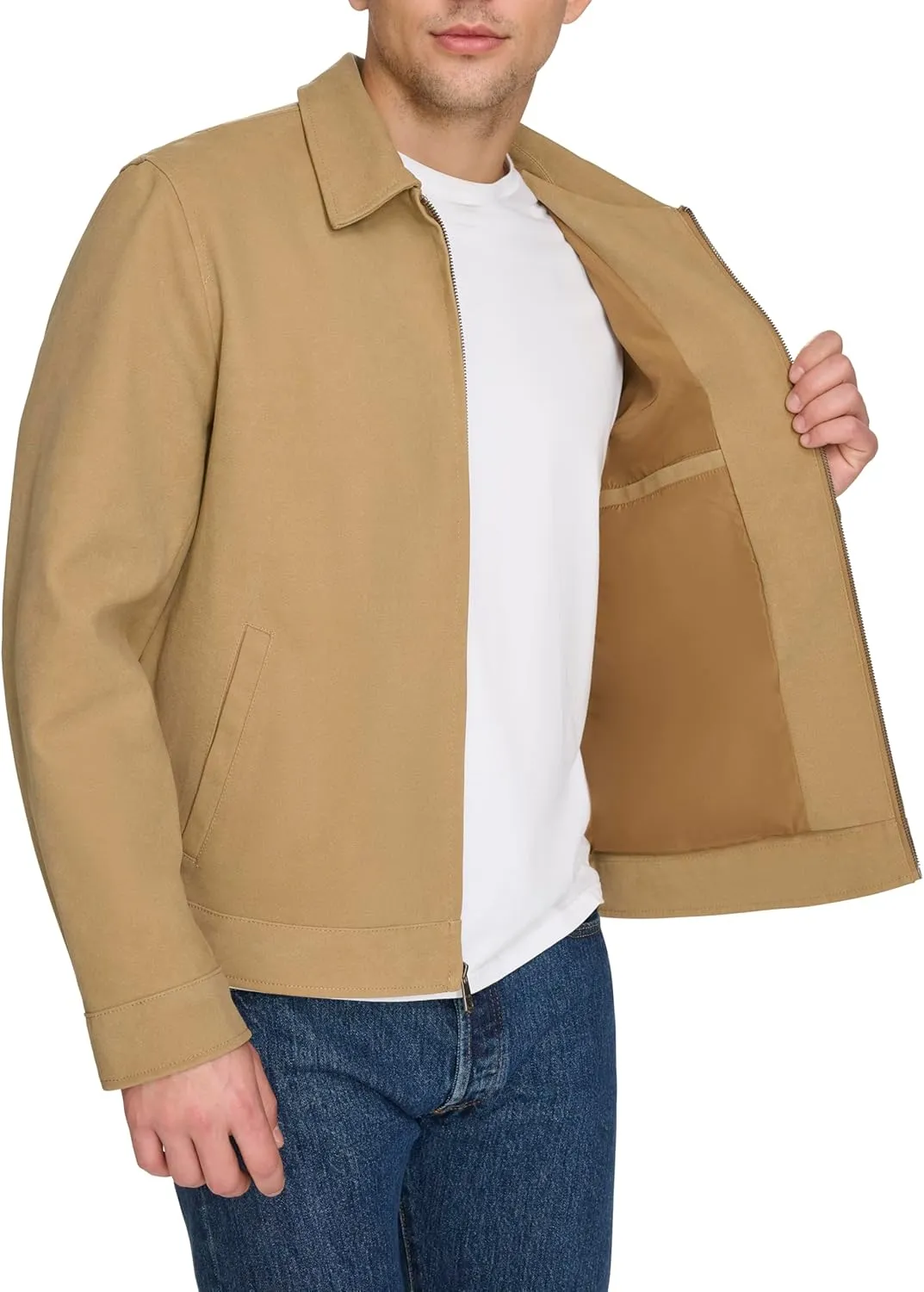 Levi's Men's Faux Leather Laydown Collar Racer Jacket