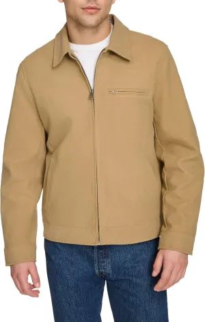 Levi's Men's Faux Leather Laydown Collar Racer Jacket