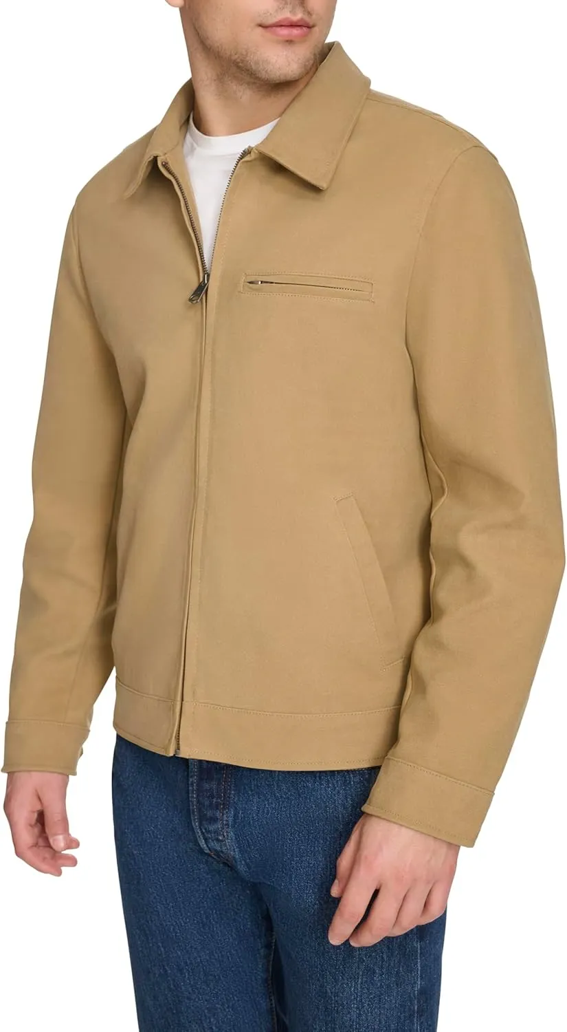 Levi's Men's Faux Leather Laydown Collar Racer Jacket