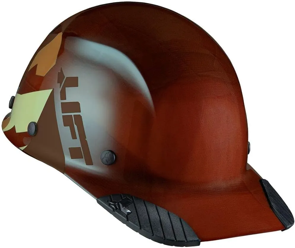 LIFT SAFETY Dax Fiber Resin Cap Brim | 6 Point Suspension for Comfort & Impact Protection | Desert Camo Gloss