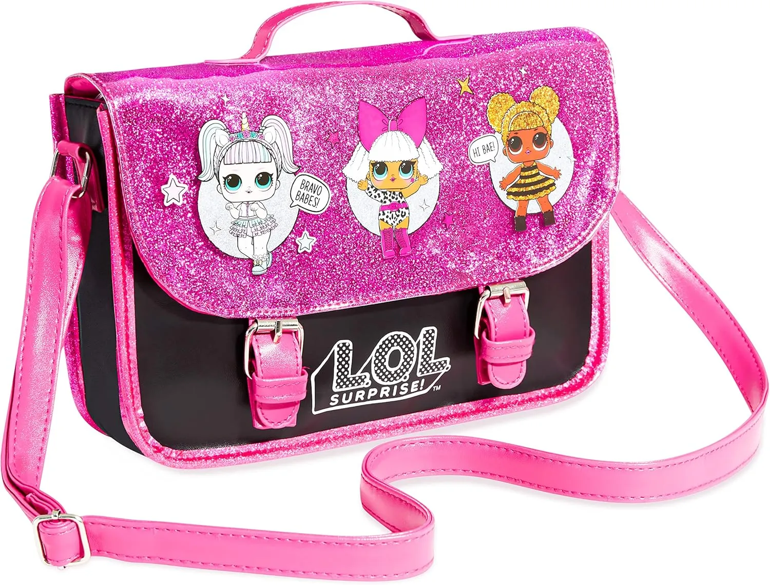 L.O.L. Surprise! Girls Handbag - Kids Crossbody Shoulder Bag Adjustable Strap - LOL Gifts for Girls