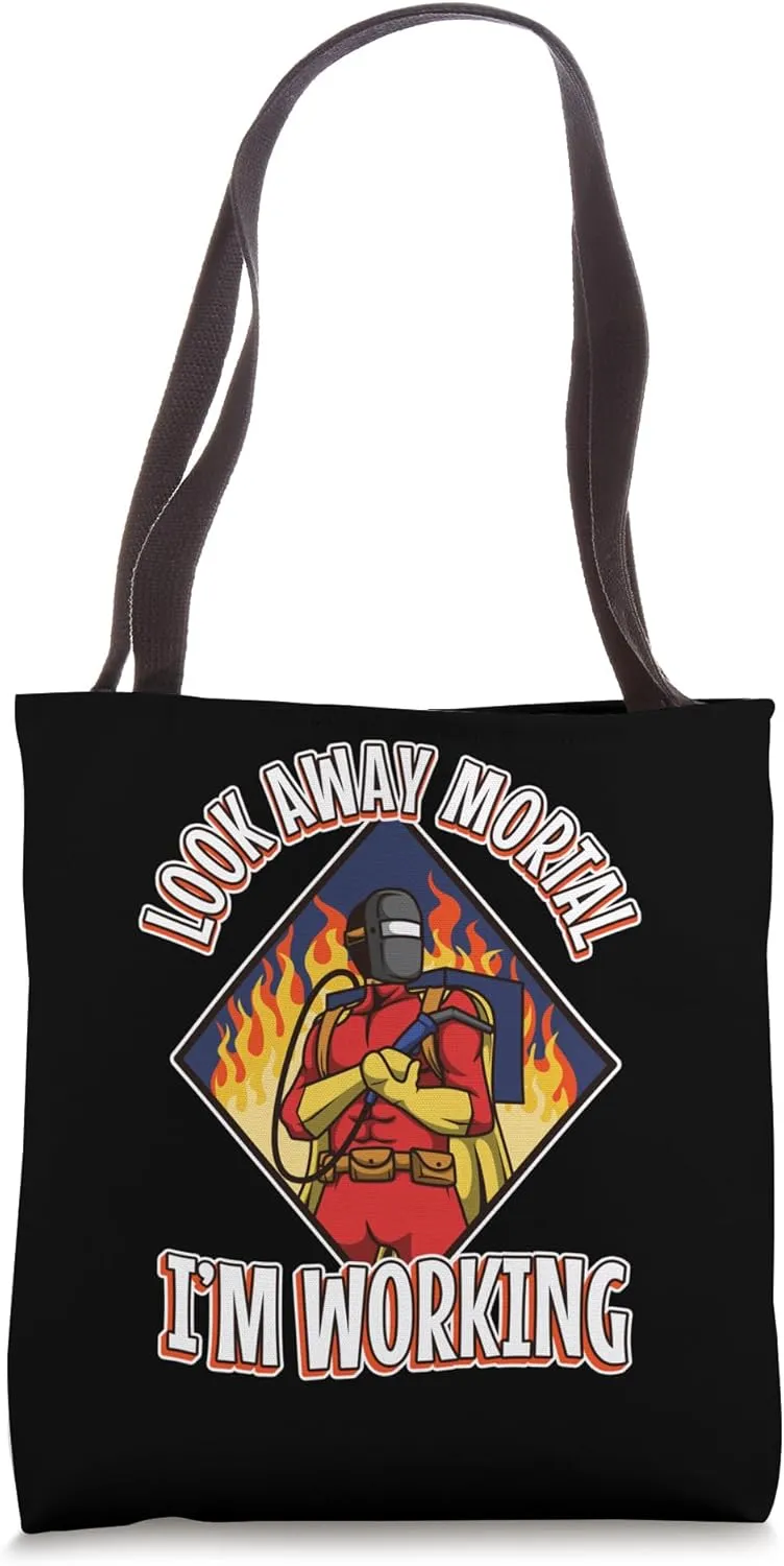 Look away mortal I'm working Tote Bag