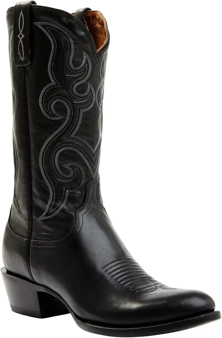Lucchese Men's Cowhide Western Boot Round Toe Black 13 D