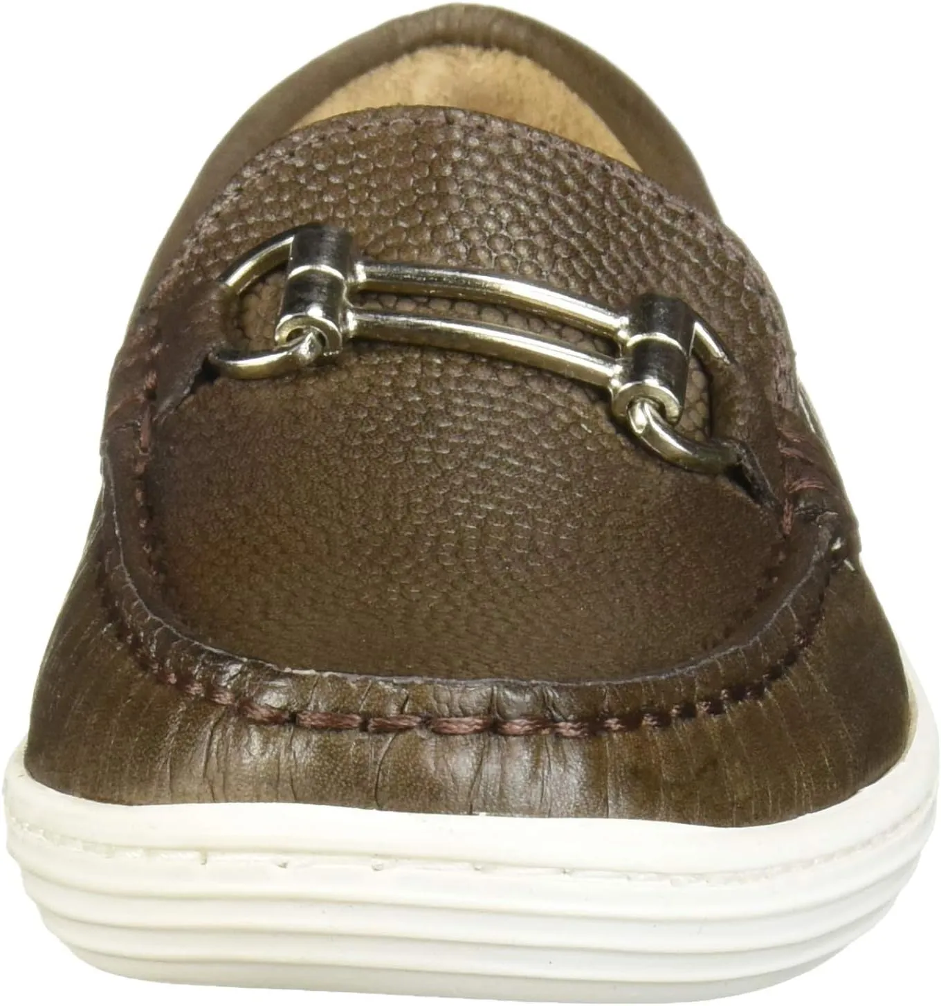 Marc Joseph New York Unisex-Child Kids Boys/Girls Leather Double Bit Driver Shoe