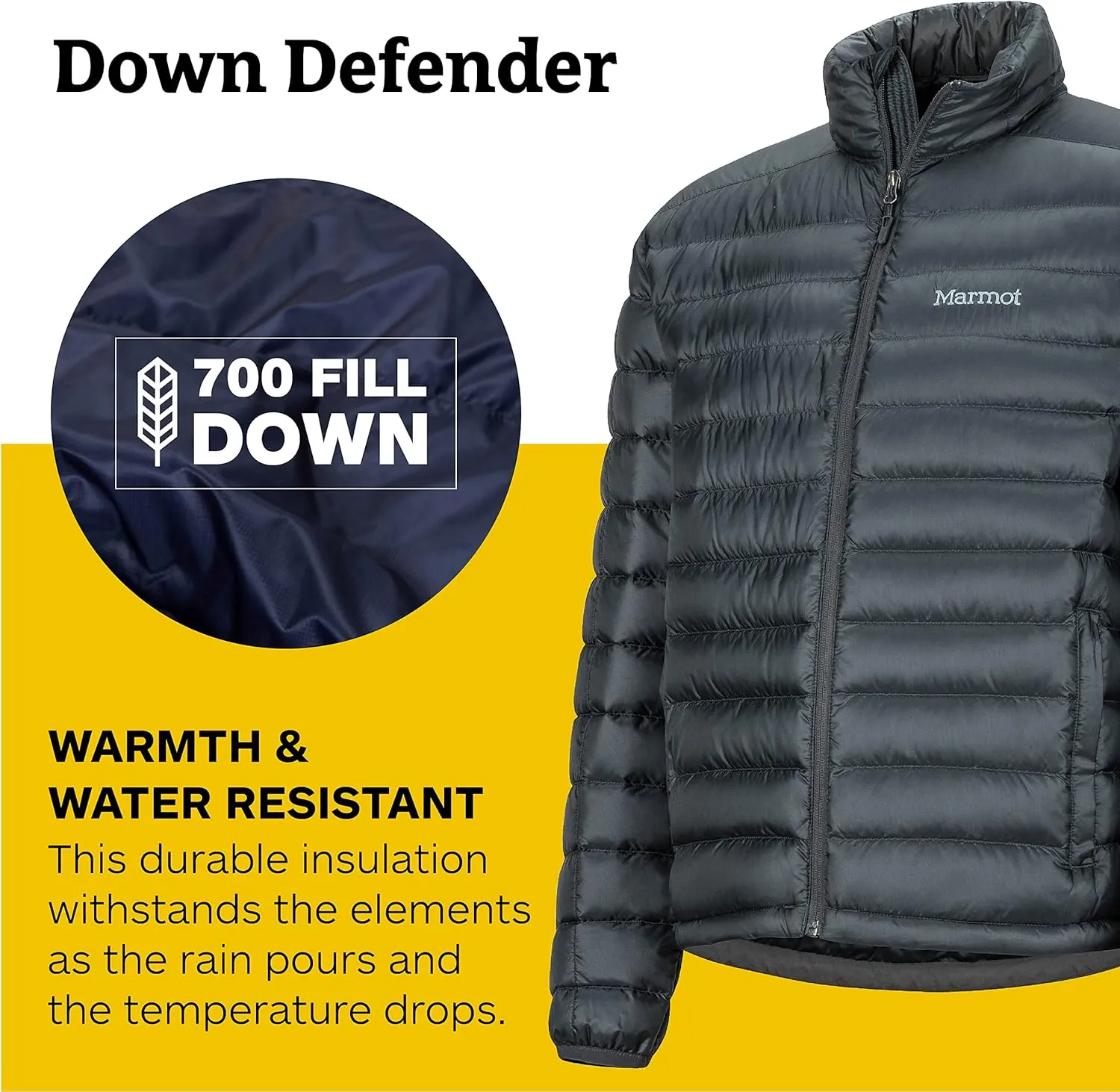 MARMOT Men's Zeus Jacket - 700-Fill Insulated, Water-Resistant, Lightweight Puffer