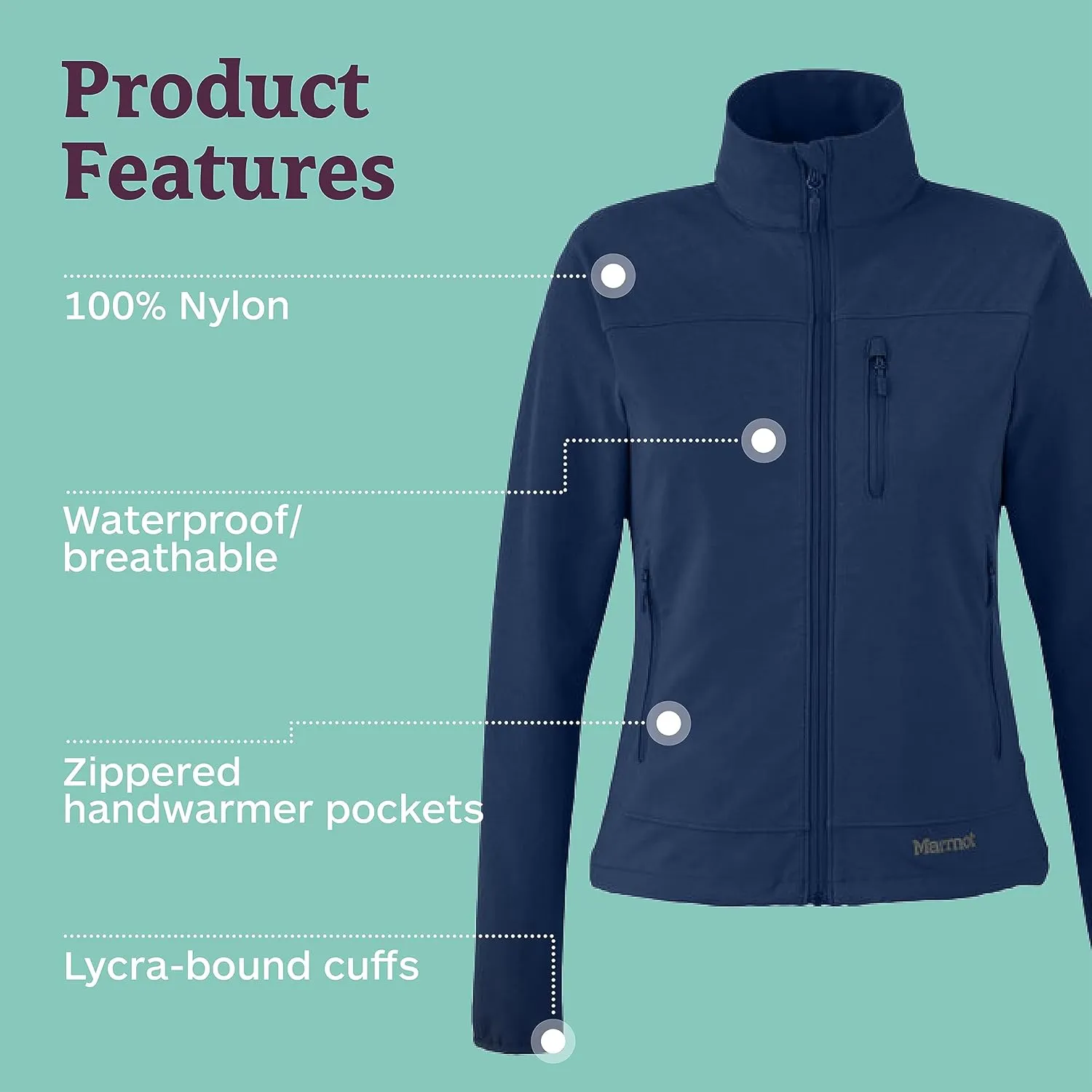 MARMOT Women's Tempo Jacket - Breathable, Water-Resistant Softshell