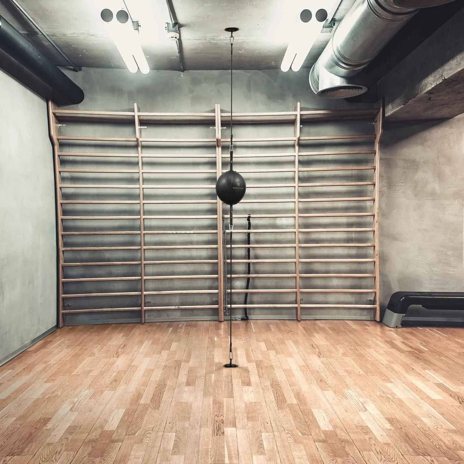 Meister SpeedKills Double-End Leather Speed Bag w/Bungees & Lightweight Latex Bladder