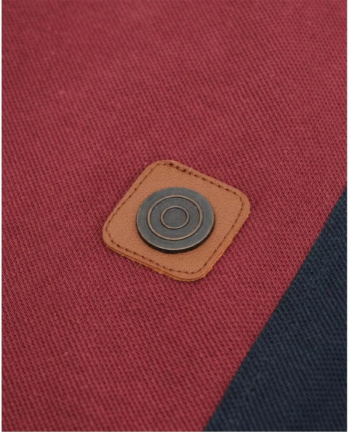 Mens Vintage Panel Casual Polo Shirt Top Tee