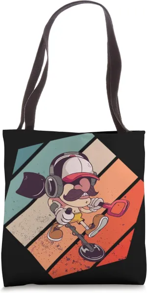 Metal Detecting Metal Hunter Detection Retro Vintage Tote Bag
