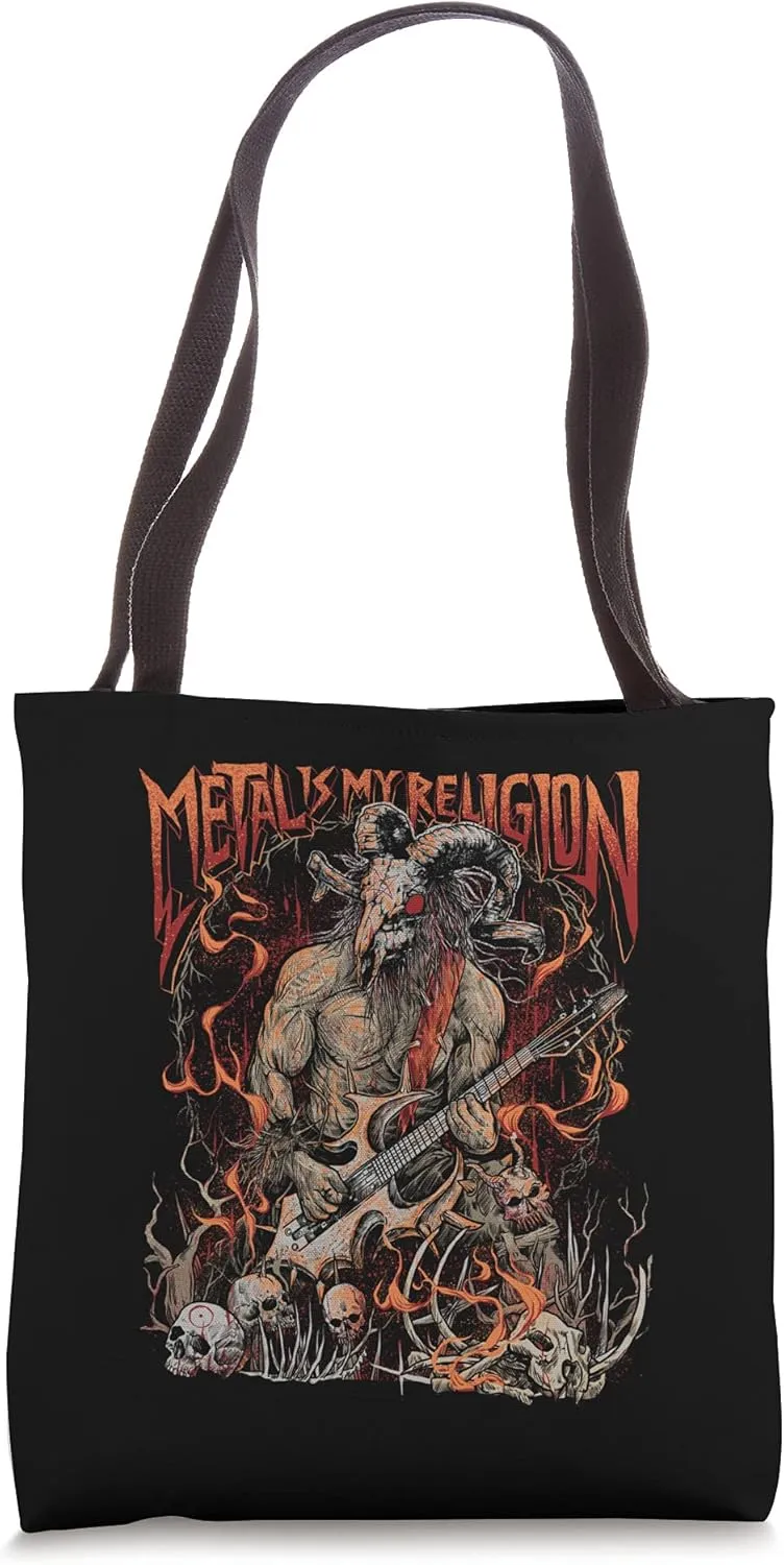 Metal Rock Music Tote Bag