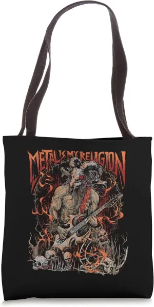 Metal Rock Music Tote Bag